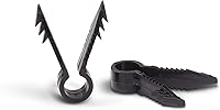 THE CIMPLE CO Push-In Stucco & Drywall Cable Clips for RG6, RG59, Ethernet - 10 Pack Black Masonry Anchors