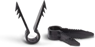 THE CIMPLE CO Push-In Stucco & Drywall Cable Clips for RG6, RG59, Ethernet - 10 Pack Black Masonry Anchors