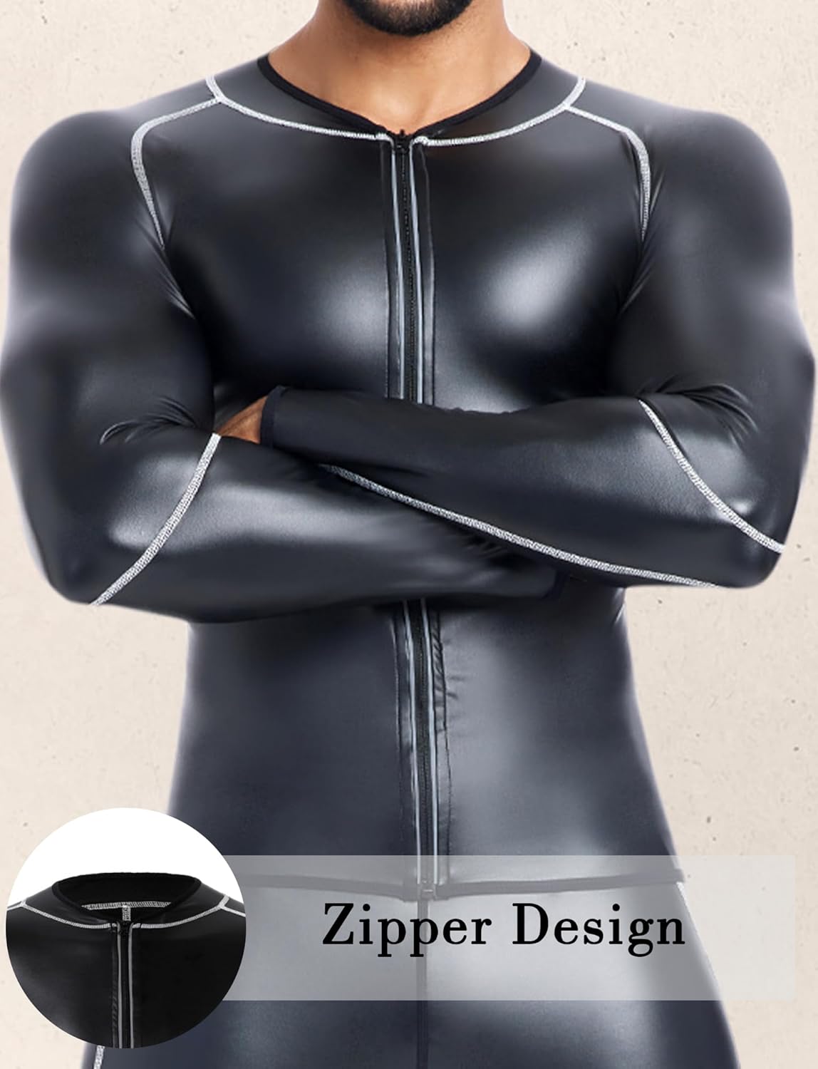 المميز - جاكيت جلد صناعي للرجال من الجلد الصناعي، معاطف لياقة ... - view 4