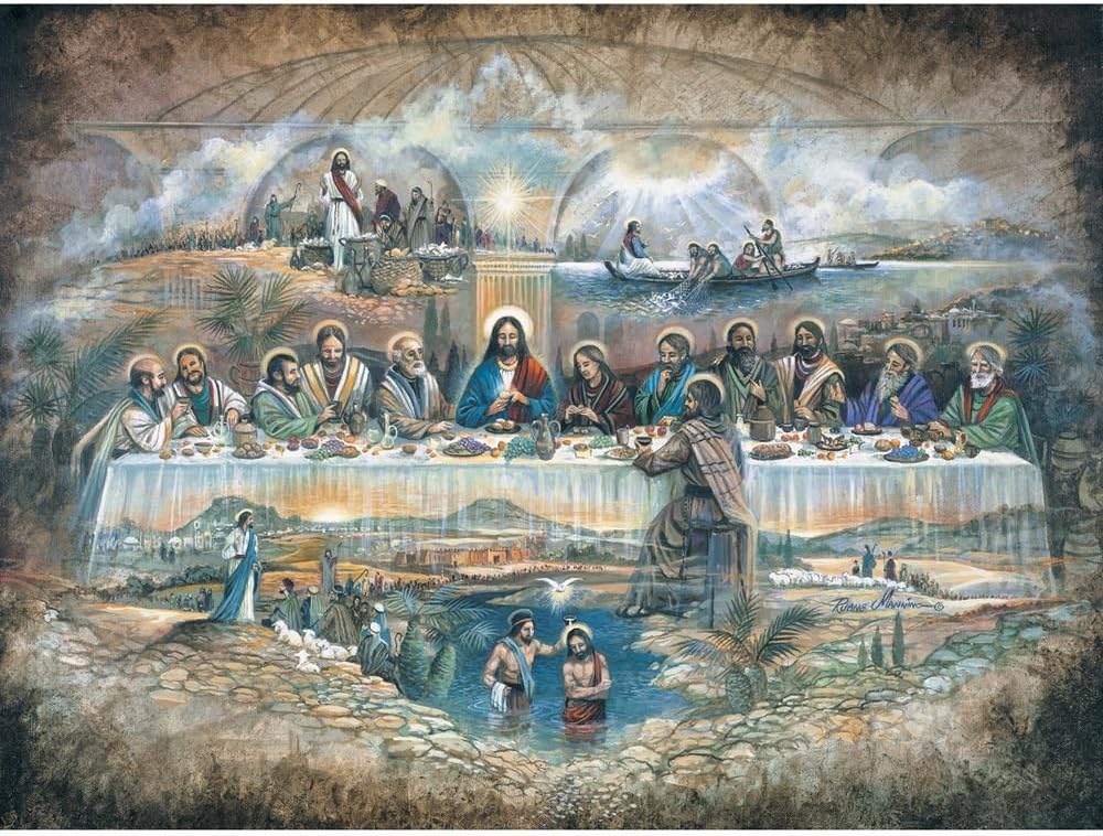 Bits and Pieces - 500 Piece Jigsaw Puzzle for Adults - Last Supper - 500 pc Religious Jigsaw by Artist Ruane Manning