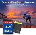 SD Card 512MB (3 Pack), Class 4 Flash Memory Cards MLC Stanard Secure Digital Cards