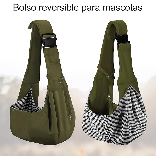 Foto 5 de 7 de PetLoft Transportin Perro Pequeño,Bolso Bandolera para Perro,Ajustable Bolsa de Hombro Cruzada para Perro…