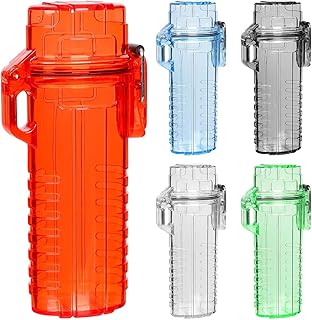 防水ライターケース - 保護貯蔵容器|屋外ライターホルダー、キャンプ用品保護ボックス、防水PPシェルを備えたサバイバルアクセサリー、耐久性のあるポータブルケース、雨の所有者