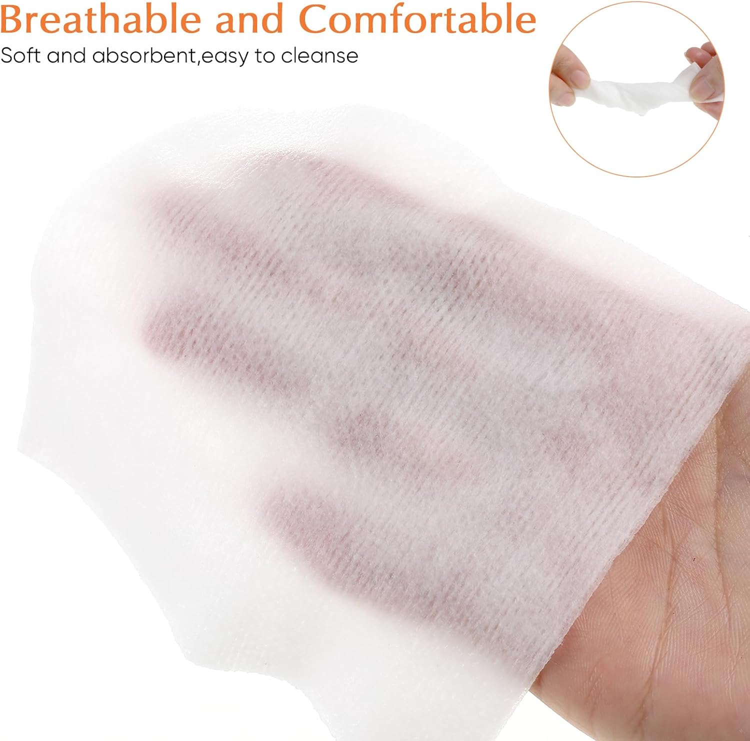 NOLITOY Non Woven 3.93 X 3.93 Inch Absorbent Care Breathable First Aid Supplies for Injury Dressing and Makeup Removal Non Woven Wound Care Gauze First Aid Supplies, 200 PCS