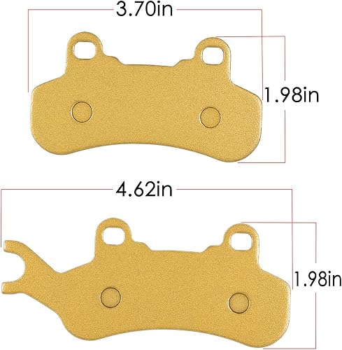 Miniatura 2 de Pastillas de freno resistentes para Can-Am Maverick X3, X3 R, X3 RR, X3 Max, X3 Max R, X3 Max RR 2017 2018 2019 2020 2021, kit de pastillas de freno
