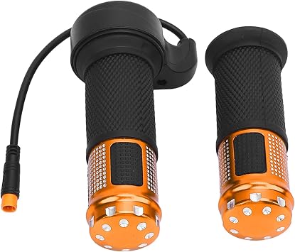 Focket Electric Throttle Grip, Electric Scooter Twists Handlebar with Water Proof Joint, Universal Electric Bikes Twists Throttle Replacement for SmartGyro, KuKirin, Gold