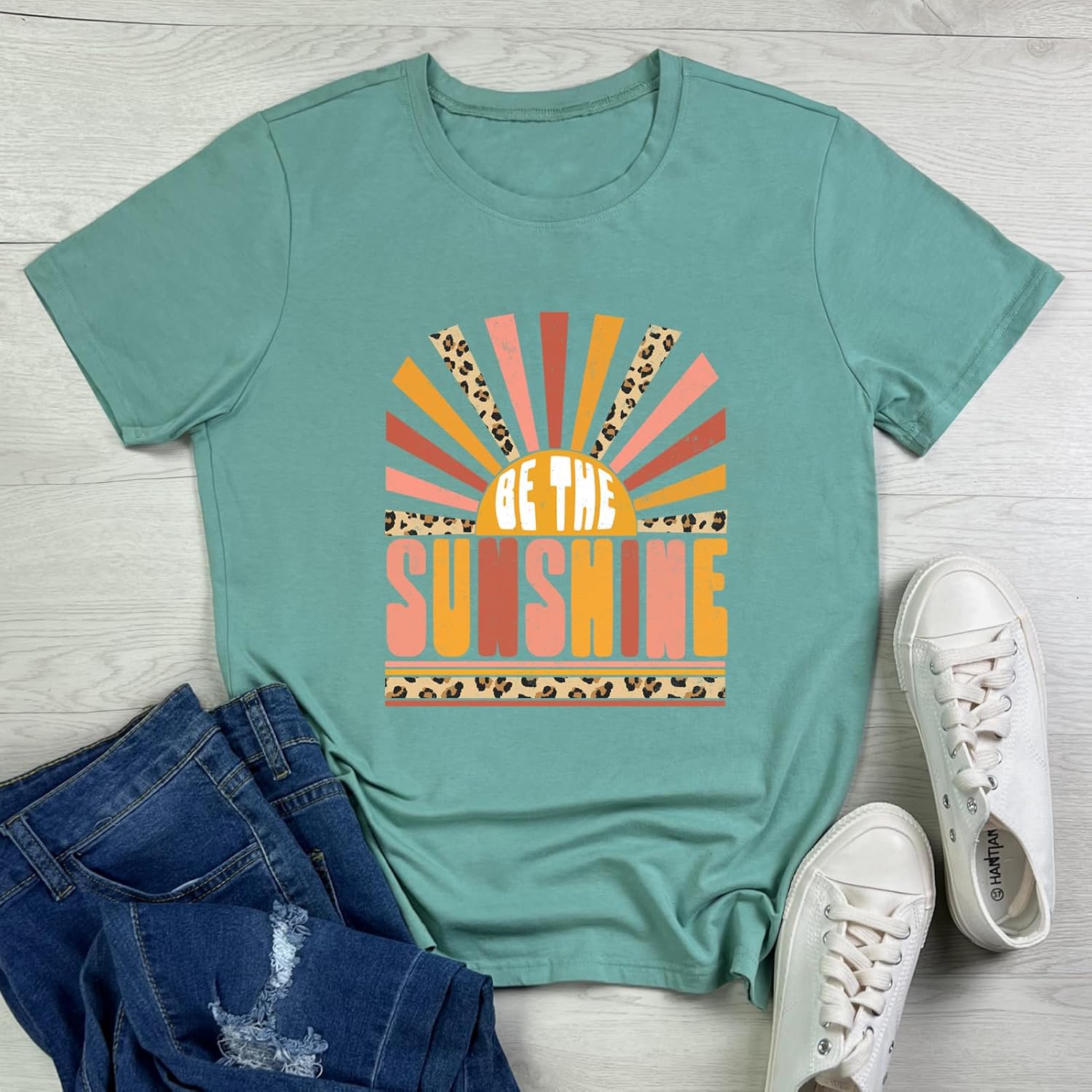 YITAN Women Graphic Tshirts Cute Tees Summer Casual Tops - Image 2