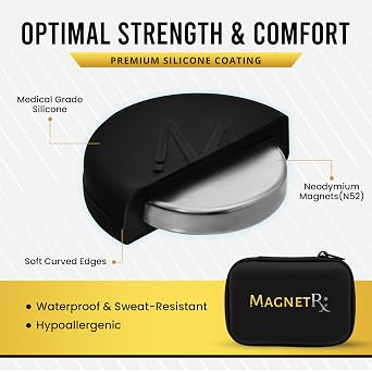 MagnetRX Cauliflower Ear Magnets 8 MultiSize Magnets & Spacer with Case Compression Ear Magnet for Cauliflower Draining, Pressure Earring for Keloids, BJJ, Wrestling & MMA Treatment & Prevention