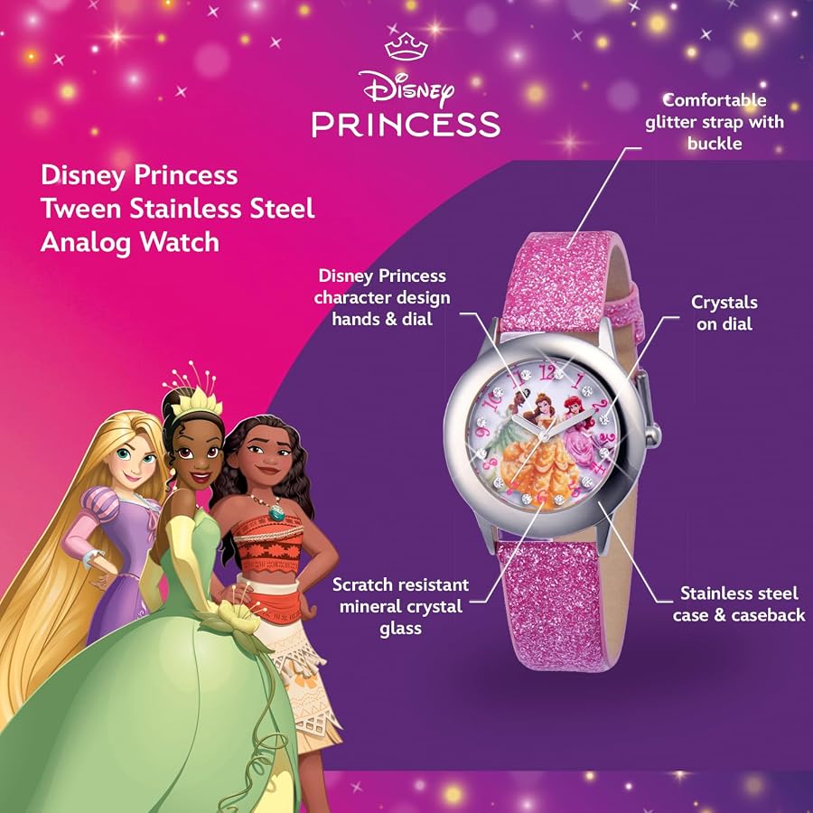 Amazon.com: Disney Princess Watch for Girls, Toddler Princess