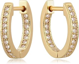 Women Earrings Gold Huggie Hoop Ear Stud Cuff 14K Small Simple Hypoallergenic Everyday Jewelry