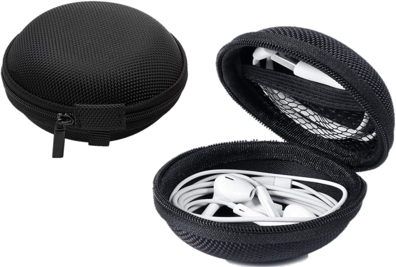 Hard Headphone Case for Earbuds - Reinforced Protective Earphone Travel Carrying Pouch - Storage Holder