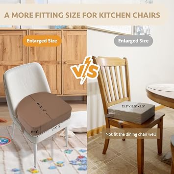 E1F1NN DOT U-Shaped Toddler Booster Seat for Kitchen Chair (Big Size) Dining Table, Portable Waterproof PU Material Kids Booster Seat with Safety Buckles, High Cushion for Travel with Non-Slip Bottom
