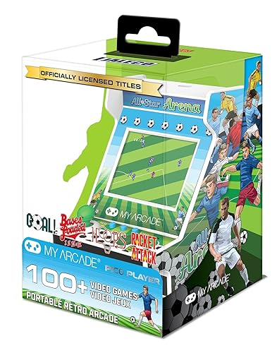 Miniatura 3 de MY ARCADE All-Star Arena Pico Player- 3.75" Fully Playable Portable Tiny Arcade Machine with 107 Retro Games, 2" Screen Color Display, Battery