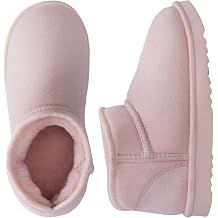 Wishcotton Comfy Suede Ankle Boots for Women, Winter Warm Memory Foam House Shoes, Trending Fuzzy Bootie Slippers Indoor Outdoor