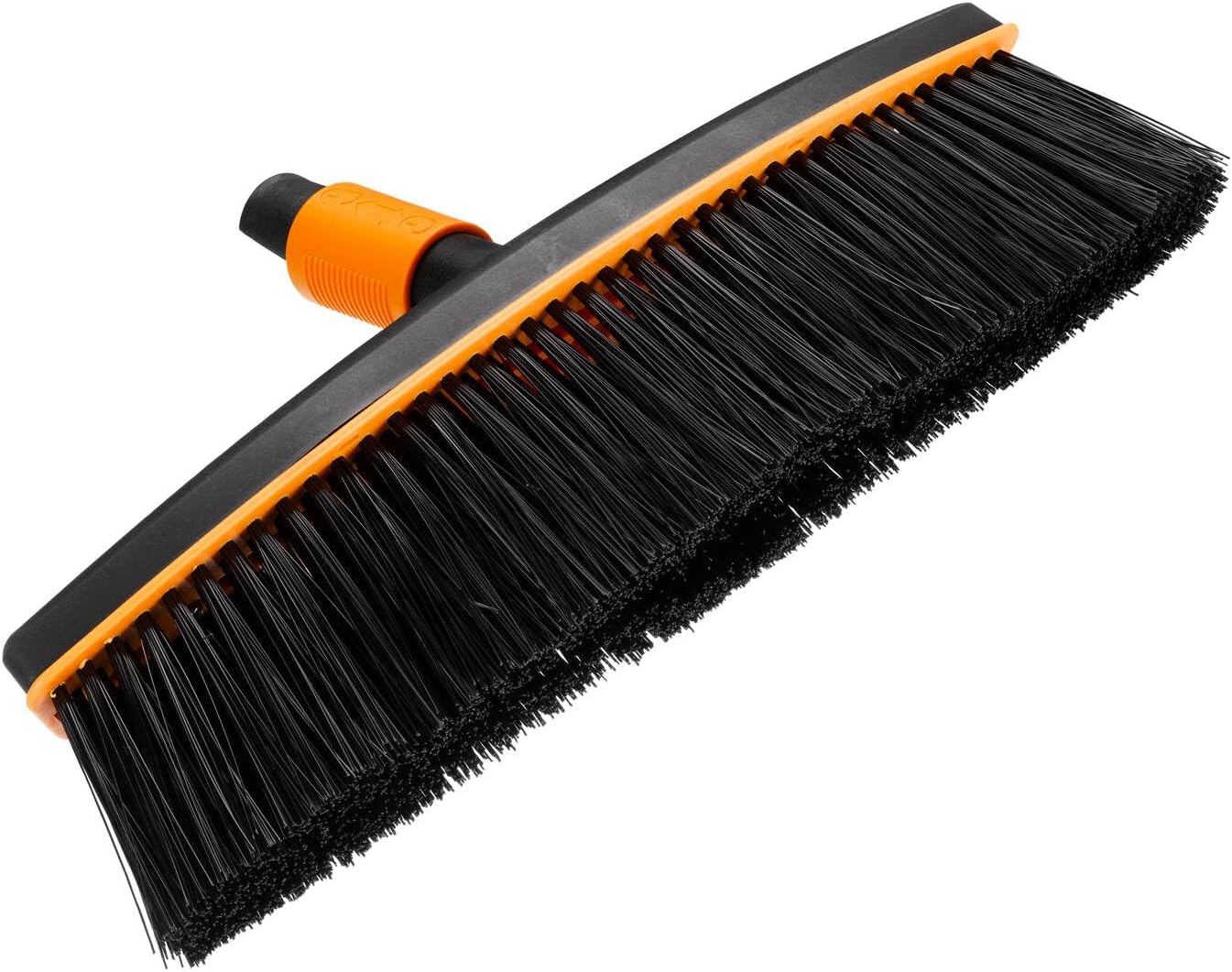 Fiskars All-Purpose Broom, Broom Head, Width: 26 cm, Plastic Bristles, Black/Orange, QuikFit, 1001417