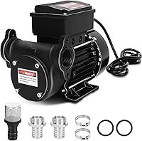 YOHOME 110V 20GPM Diesel Transfer Pump for Kerosene, Biodiesel, Light Fuel Oil - 60FT Lift Electric Fuel Pump