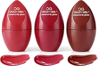 CRAZY GIRL Egg Shaped Lip Gloss Set of 3 | Hydrating Moisturizing Lip Gloss Combo | Cute Korean Style Shine | Non-Sticky, ... Price In India