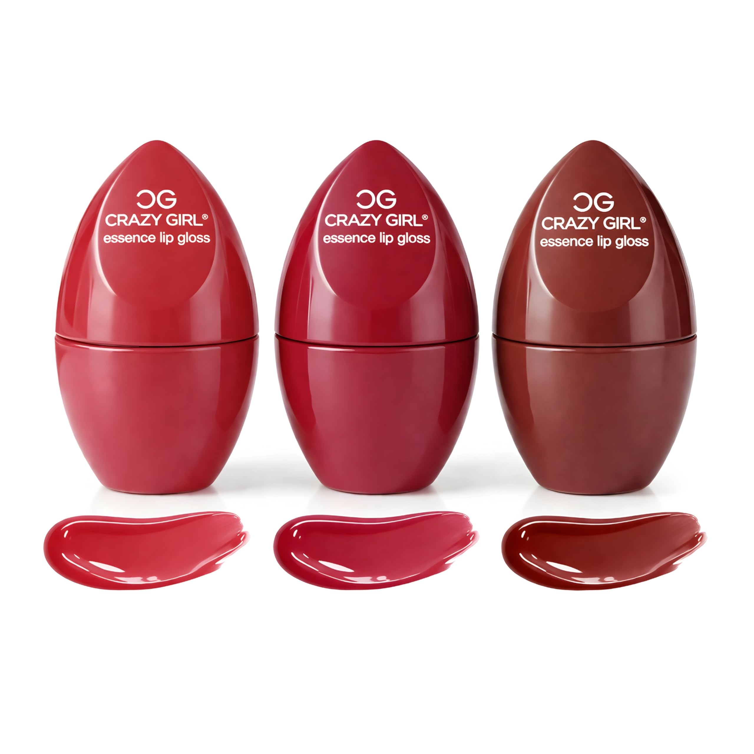 CRAZY GIRL Egg Shaped Lip Gloss Set of 3 | Hydrating Moisturizing Lip Gloss Combo | Cute Korean Style Shine | Non-Sticky, Lightweight, Juicy Glass Lips Finish (Set #04)-picture-16
