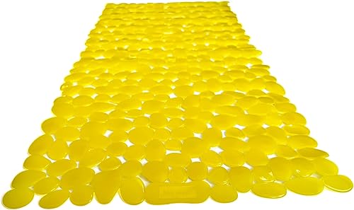 Miniatura 39 de Tapete antideslizante para bañera/ducha "Pebbles" de 27.5 x 14 pulgadas, rectangular, no tóxico, seguro, limpio, lavable a máquina, agarre y drenaje