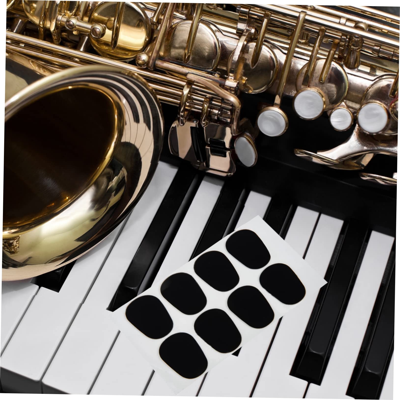 6 Rehausseurs De Touches Latérales Pour Saxophone | Silicone Jaune | Accessoire Ergonomique Pour Meilleur Jeu