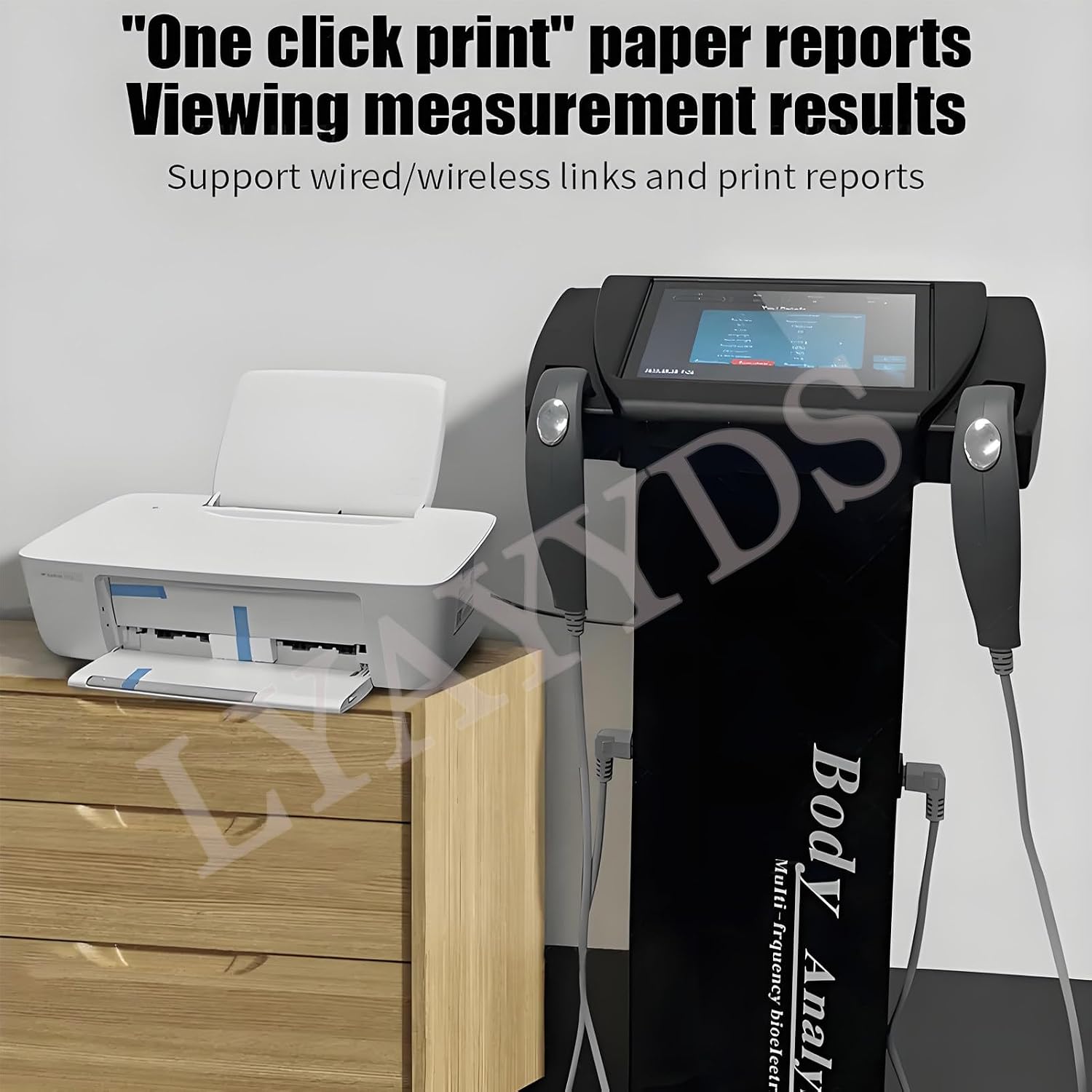 Body Fat Analyzer, Body Composition Analysis Equipment, Human Body Fat Detection Instrument Body Fat Analyzer for Muscle Mass, Visceral Fat, for Home Gym Use