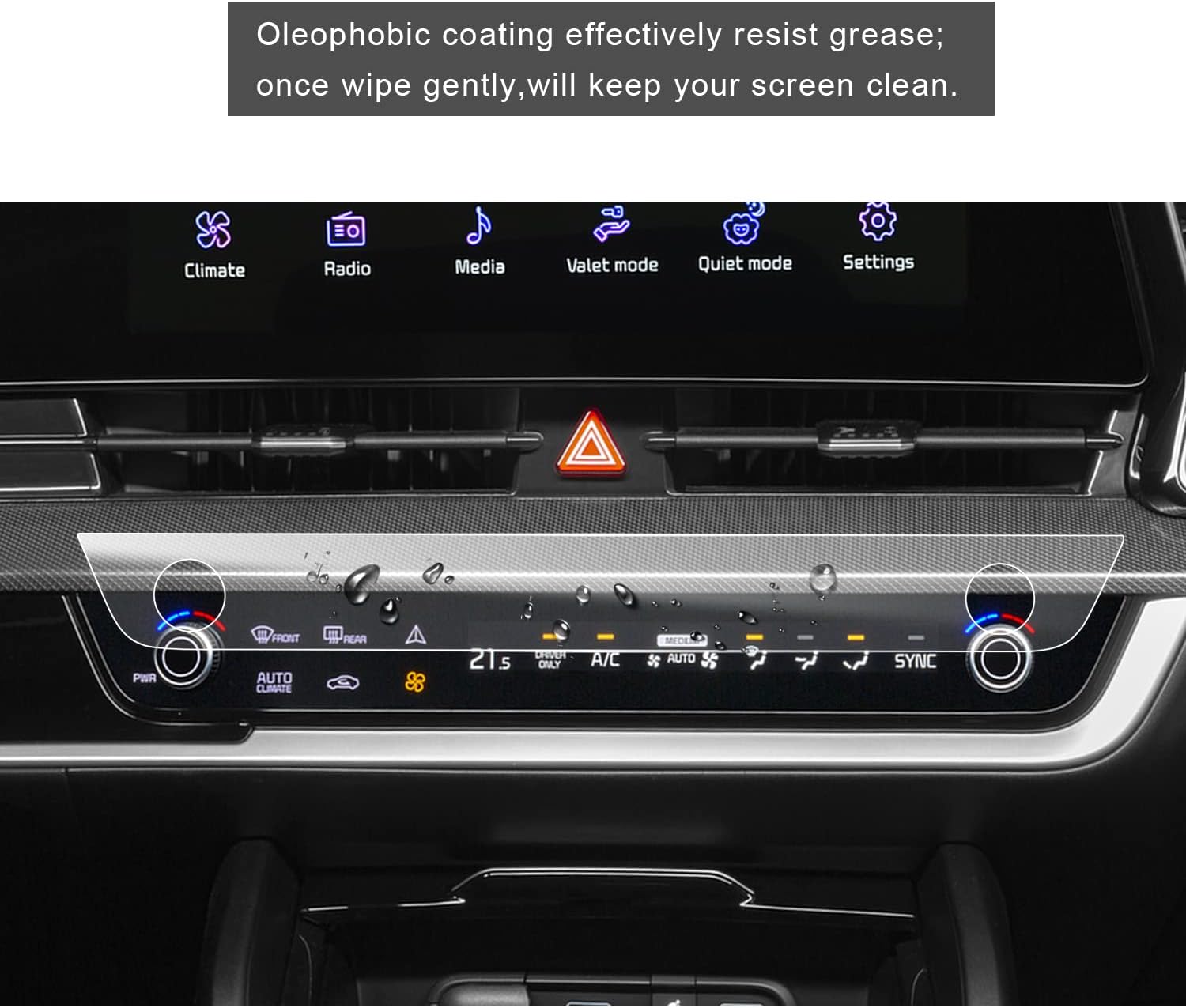 lfotpp 2023 kiia sportage screen protector car climate control screen protector for 2023 kiia sportage nq5 2023 auto accessories car infotainment ste