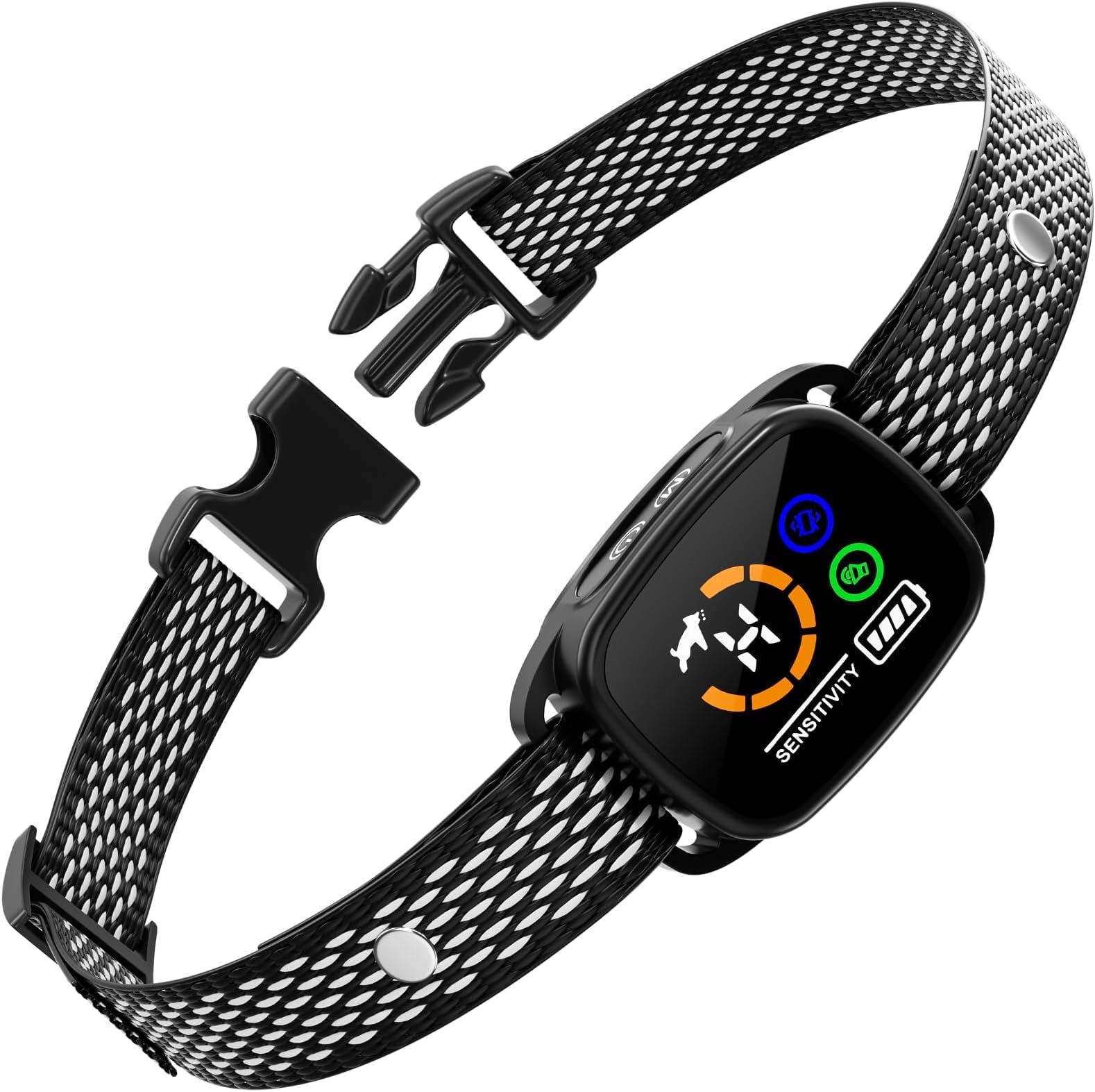 NALACAL Bark Collar, for Small/Medium Dogs, No Shock Small Dog Bark Collar, Rechargeable Shockless Smart Anti Barking Collar with 6 Adjustable Sensitivity Beep Vibration for Small Medium Dogs(1 Pack)