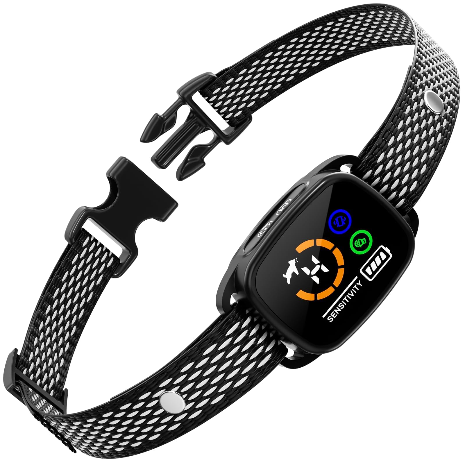 NALACALBark Collar, for Small/Medium Dogs, No Shock Small Dog Bark Collar, Rechargeable Shockless Smart Anti Barking Collar with 6 Adjustable Sensitivity Beep Vibration for Small Medium Dogs(1 Pack)