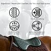 Protector de montura de gel de silicona THREE ARCHERS para caballos - Protector de montura antideslizante y amortiguador de impactos, cómodo protector para montura de uso general Western/Inglés, diseño lavable y duradero 3