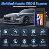 OBD2 Bluetooth Diagnostic Device Scanner Code Reader for iOS iPhone Android Windows Auto Diagnostic Device OBD ODB2 Adapter for OBDII Protocol Vehicles