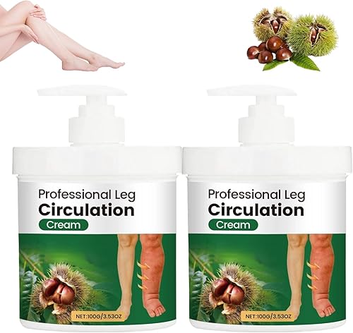 2 cremas profesionales para la circulación de piernas, crema fluida para el edema de piernas, alivio del edema para piernas y pies, articulaciones y