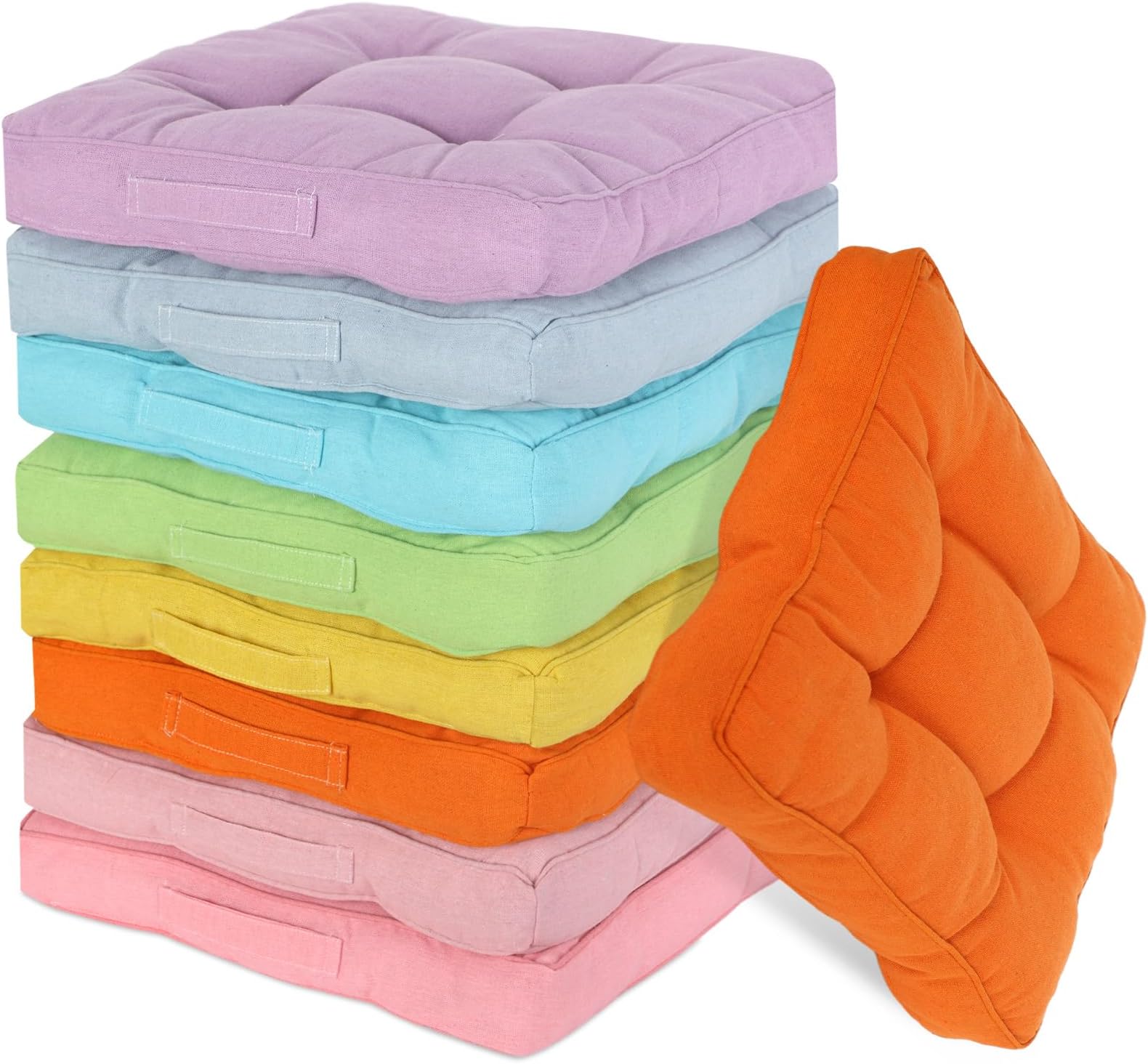 Amazon.com: Gerrii 8 Pieces Floor Cushions for Kids Classroom Flexible ...