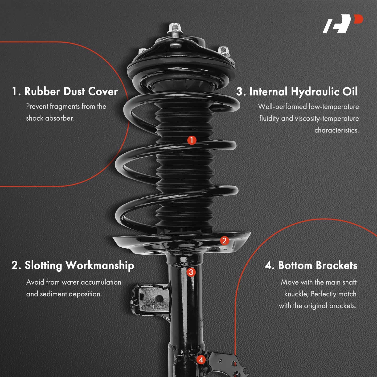 Premium Quality OE Rear Shock Fits 2018-2023 Toyota Camry 2WD