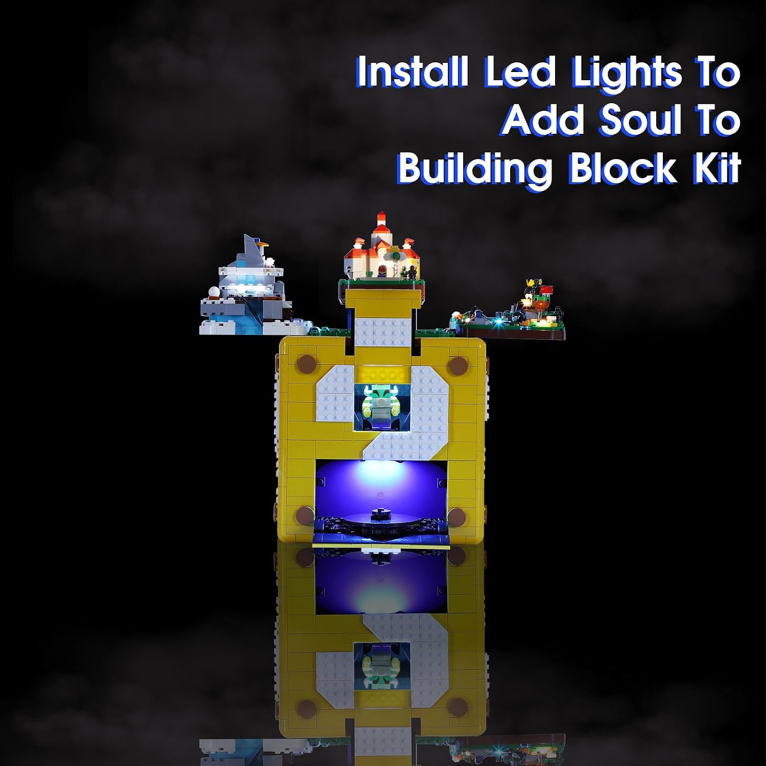 Vaodest LED Light for Lego 71395 Question Mark Model,Design and Configuration Compatible with Model 71395 (LED Light Only, Not Building Block Kit)