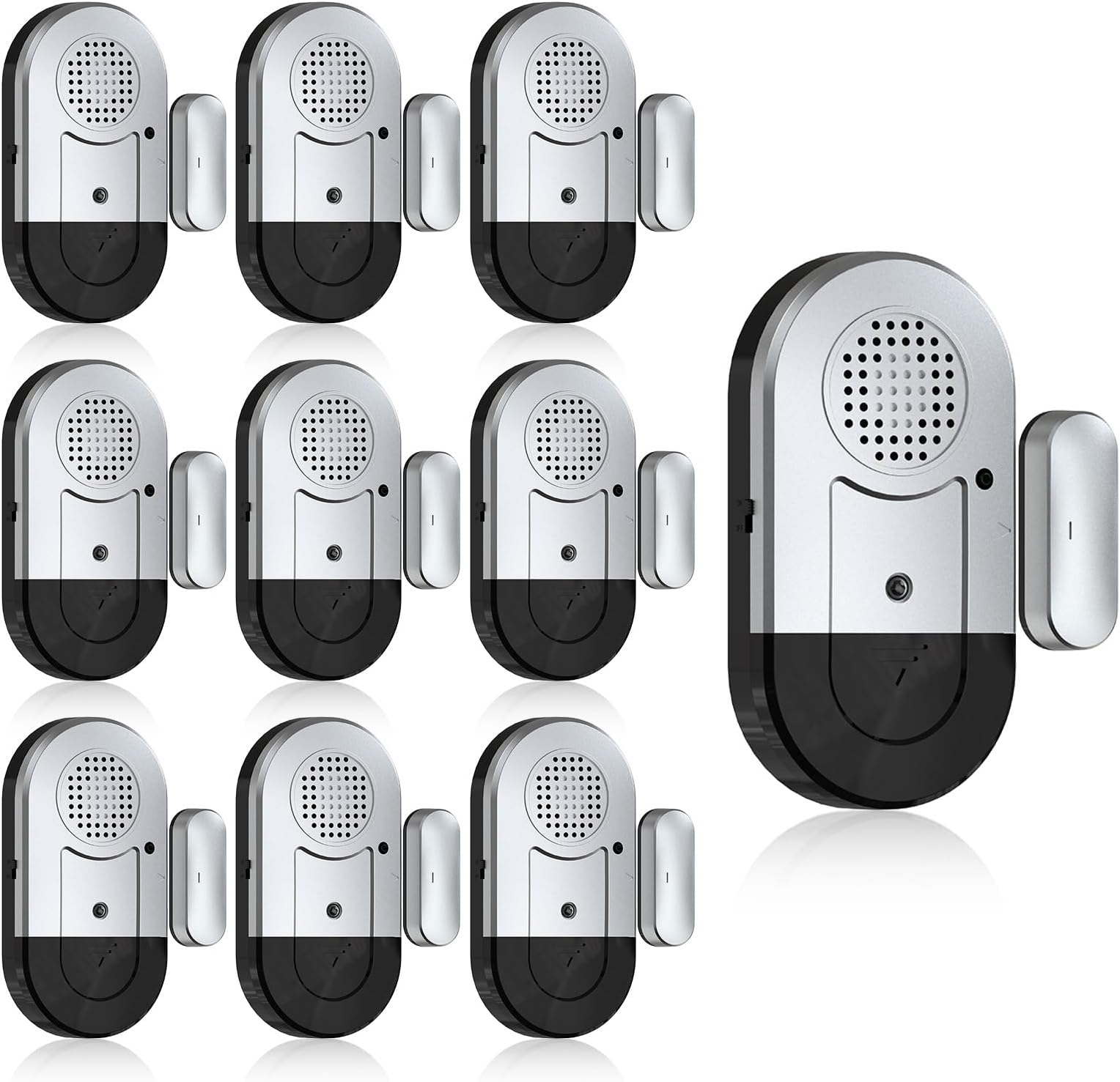 Sanjie Door Alarms When Opened,Door Window Alarm Sensors for Kids Safety/Home Security/Pool/Garage/Dementia/Toddler/Travel Security,Easy to Install,Volume Control/Loud Alert,Long Battery Life,10 Pack