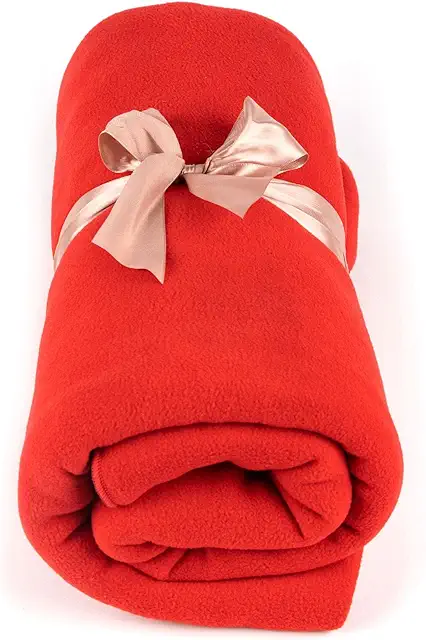 Myga Reversible Fleece Yoga Blanket - Soft & Warm Yoga Blanket for Home & Travel