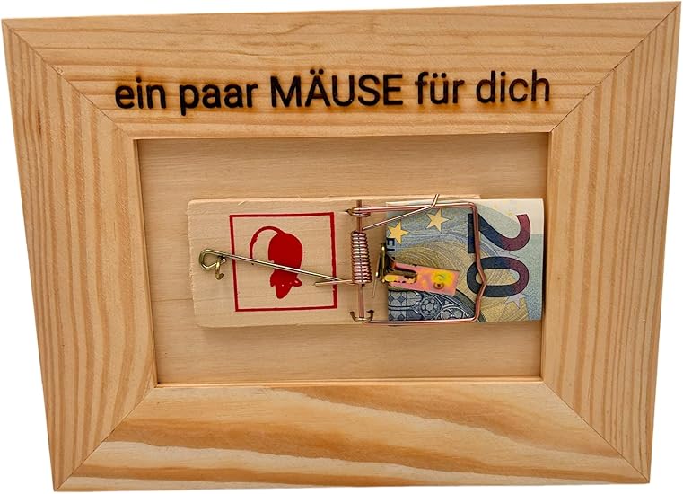 Genial Anders ein paar Mäuse für DICH Eiserne Reserve Mausefalle Geldgeschenke Verpackung