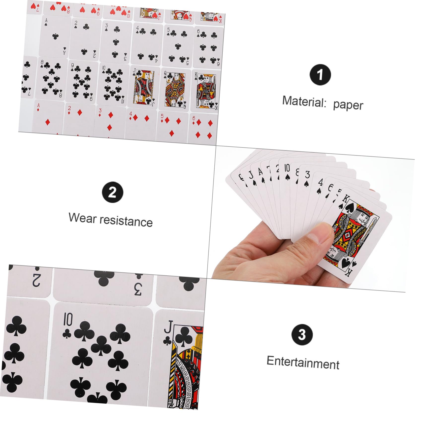 Mini Carte Da Gioco Carte Da Poker Gioco Poker Materiale Spesso Resistente All Usura Flessibile Divertimento Familiare Regalo Per