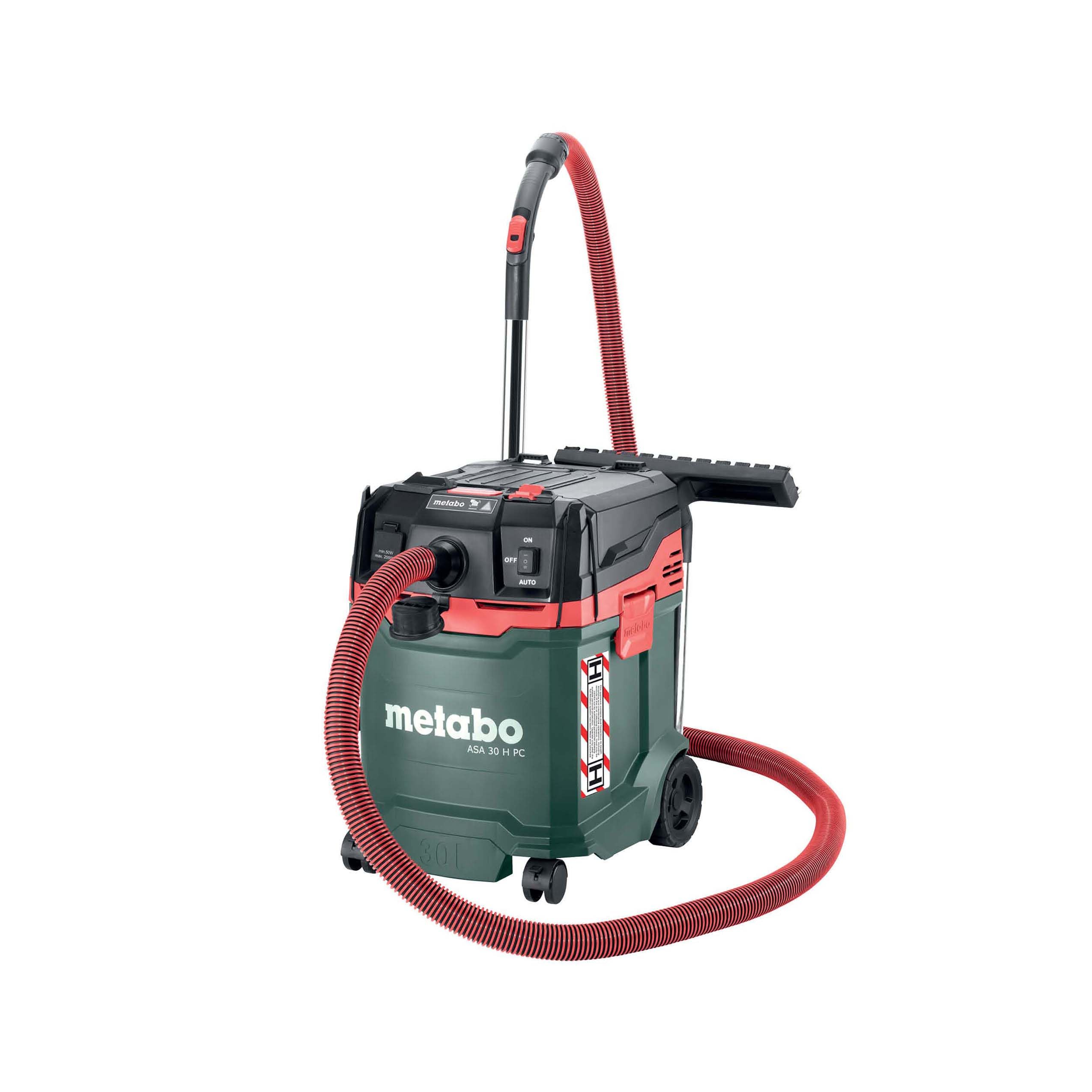 Metabo ASA 30 H PC Allessauger – Nass-/Trockensauger mit PressClean, 30 L, 1200 W, Staubklasse H