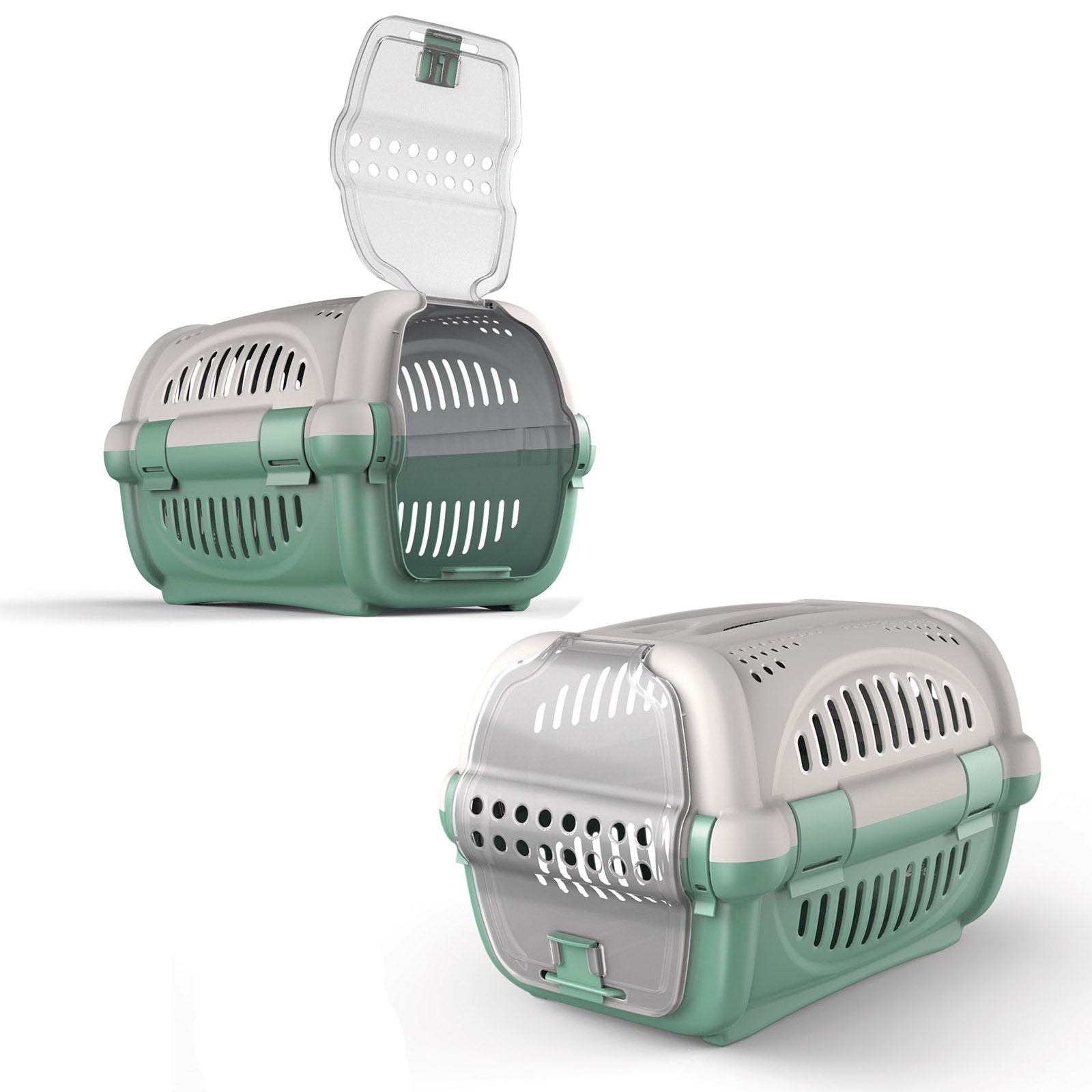 CAT CENTRE Premium Pet Carrier, Cat Dog Transport Box, Green — image 1