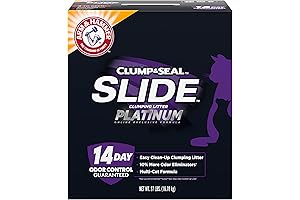 Arm & Hammer Platinum Slide Easy Clean Clumping Litter for Multi-Cats