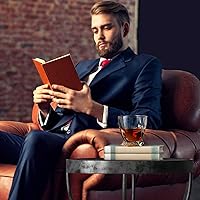 Vista 6 de Mfacoy Juego de 4 vasos de whisky al estilo antiguo