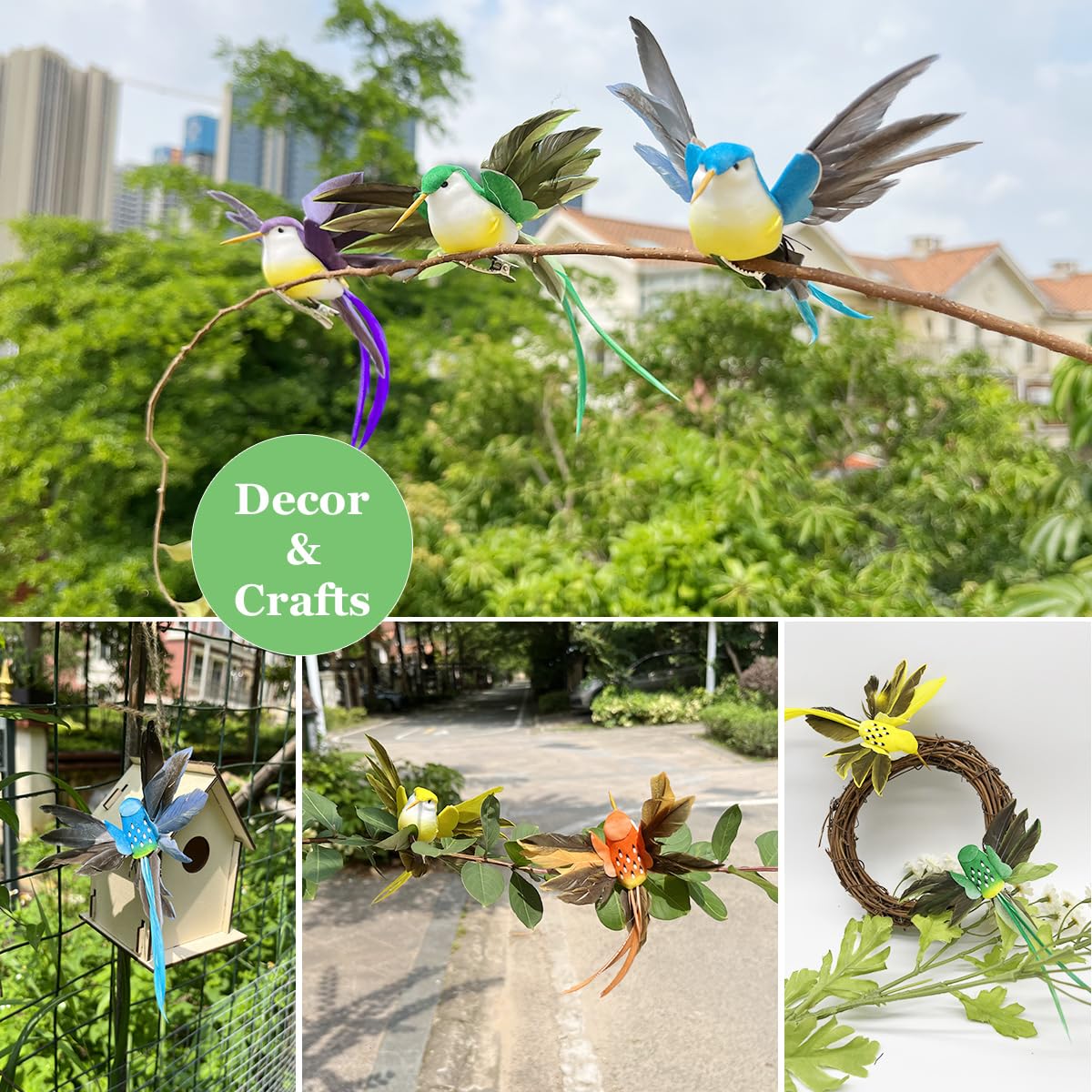 Amazon.com: LWINGFLYER 12pcs Artificial Humming Birds Realistic