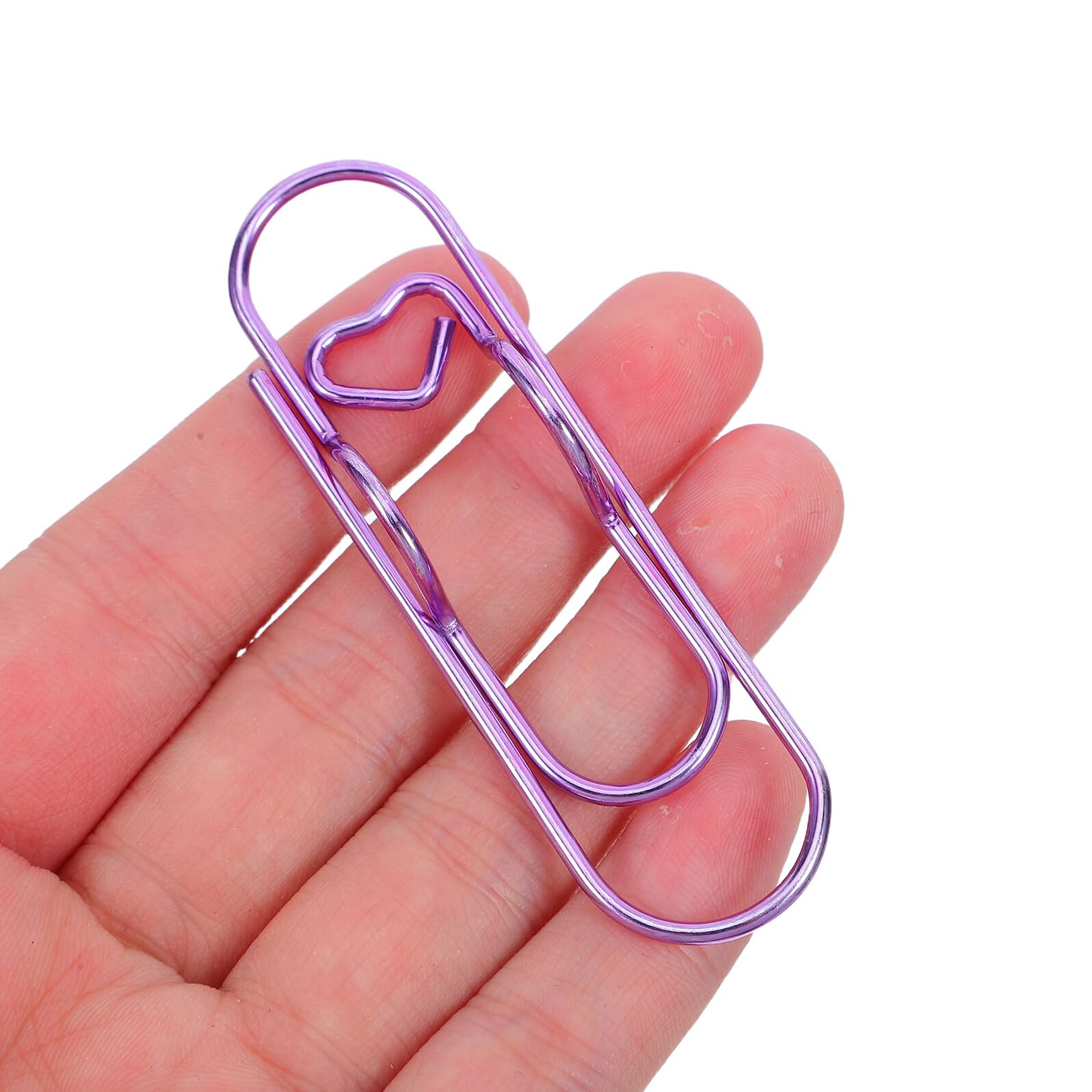 SHERCHPRY 70pezzi Clip in Metallo per Penna e Graffette per Diario Portapenne Graffette per Quaderno Accessori per Cancelleria Organizzazione per Scuola e Ufficio