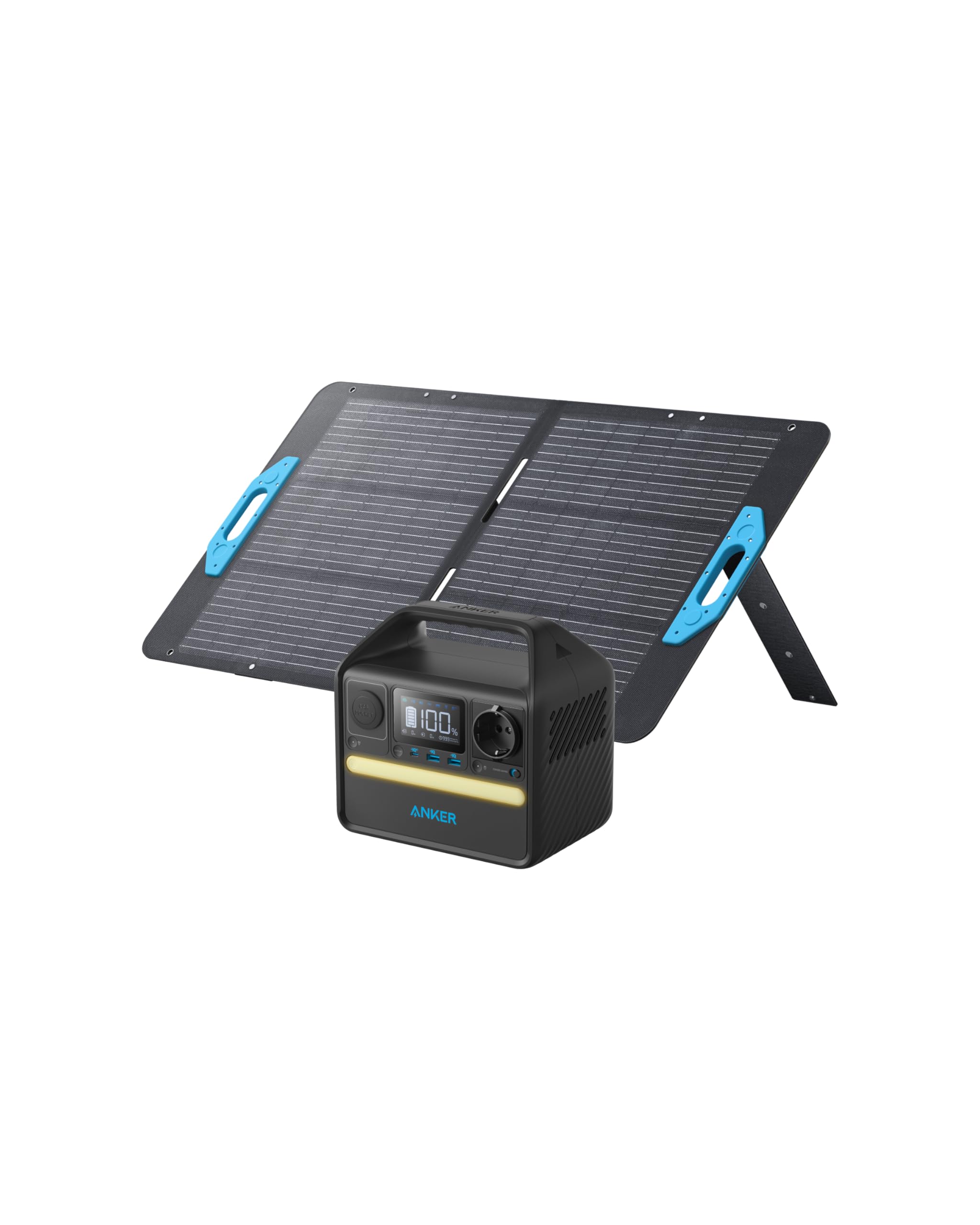 Anker 521 Tragbare Powerstation mit 1 * 100W Solarpanel, 256Wh 
