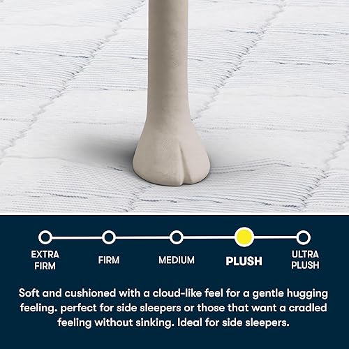 Miniatura 4 de Serta Five Star Mattress Tranquility - Parte superior de almohada de felpa de 12 pulgadas, tamaño Queen, soporte en zonas, alivio de presión,