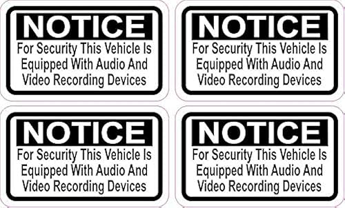 StickerTalk Adhesivos de vinilo para grabación de audio y video, 2.5 x 1.5 pulgadas