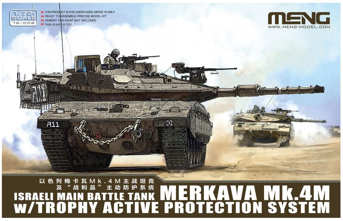 Meng Modello 1:72 - Merkava Mk. 4M w/Trophy System MBT