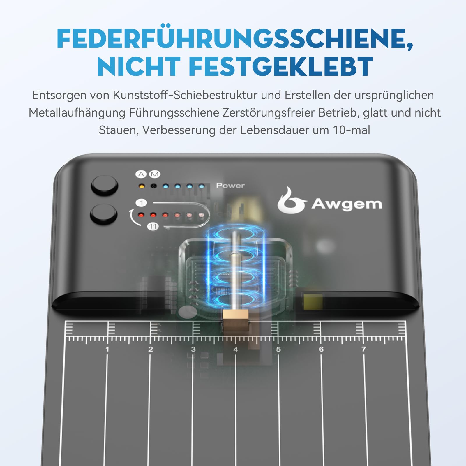 Punktschweißgerät für akku, Awgem Punktschweißgerät für Batterien, Taschengröße, 11 Stufen einstellbar, Wiederaufladbare Batterie, 2M Nickel-Chip, zum Herstellen von Batteriepaketen