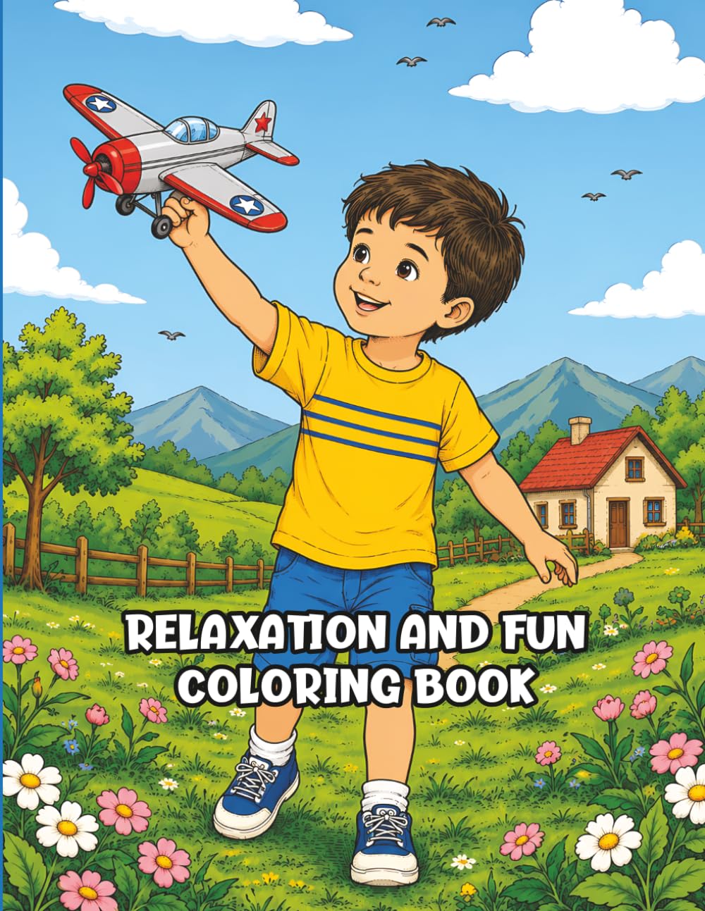 Relaxation and Fun Coloring Book: Designed especially for young artists and engaging line drawings that encourage creativity, imagination, and relaxation.